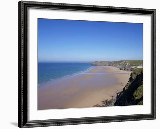 Watergate Bay, Newquay, Cornwall, England, United Kingdom, Europe-Jeremy Lightfoot-Framed Photographic Print