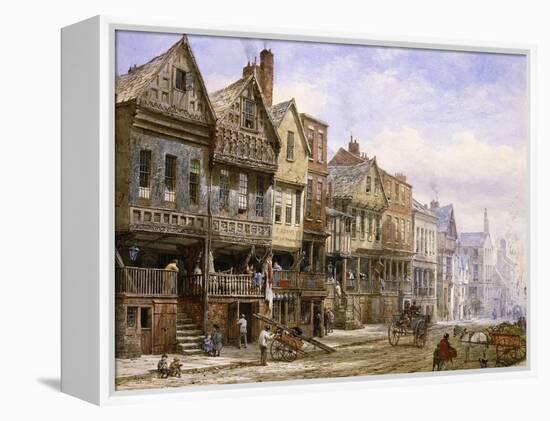 Watergate Street, Chester, Looking West-Louise J. Rayner-Framed Premier Image Canvas