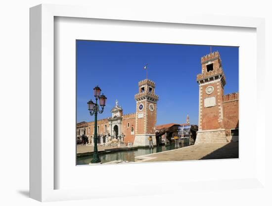 Watergate to the Arsenal of Venice, Venice, UNESCO World Heritage Site, Veneto, Italy, Europe-Hans-Peter Merten-Framed Photographic Print