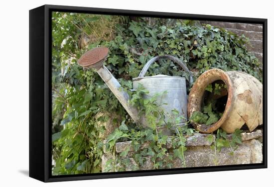 Watering Can And Broken Pot-Tony Craddock-Framed Premier Image Canvas