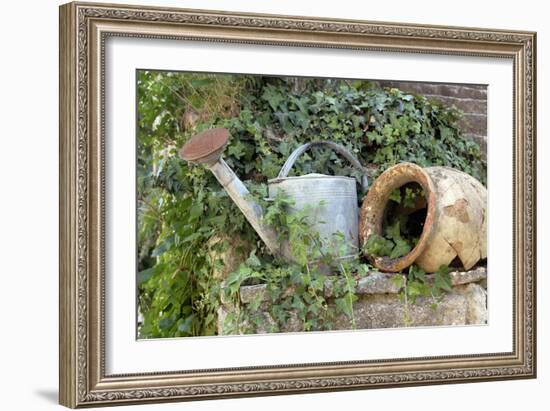 Watering Can And Broken Pot-Tony Craddock-Framed Photographic Print