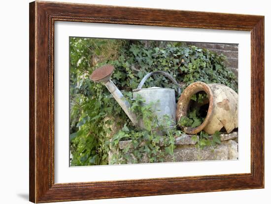 Watering Can And Broken Pot-Tony Craddock-Framed Photographic Print