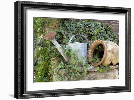 Watering Can And Broken Pot-Tony Craddock-Framed Photographic Print