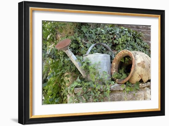 Watering Can And Broken Pot-Tony Craddock-Framed Photographic Print