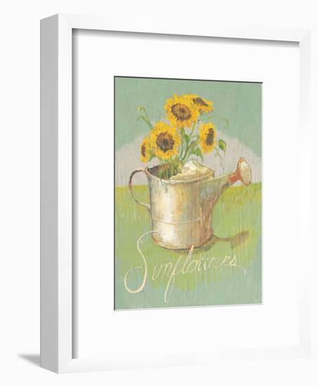 Watering Can with Sunflowers-Thomas LaDuke-Framed Art Print