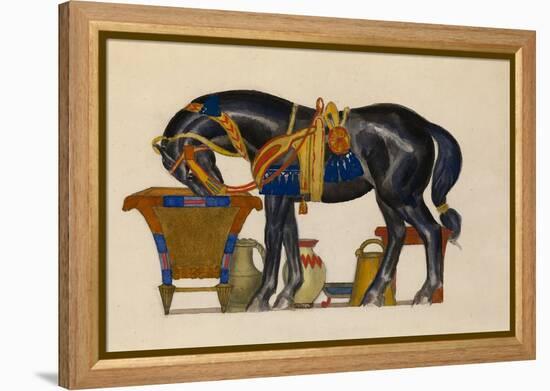 Watering Horse-Léon Bakst-Framed Premier Image Canvas