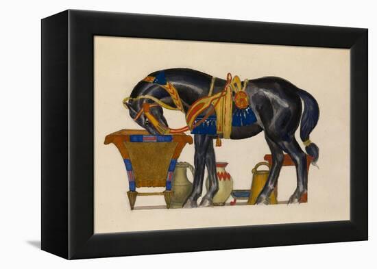 Watering Horse-Léon Bakst-Framed Premier Image Canvas