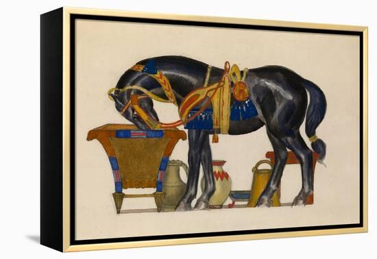 Watering Horse-Léon Bakst-Framed Premier Image Canvas