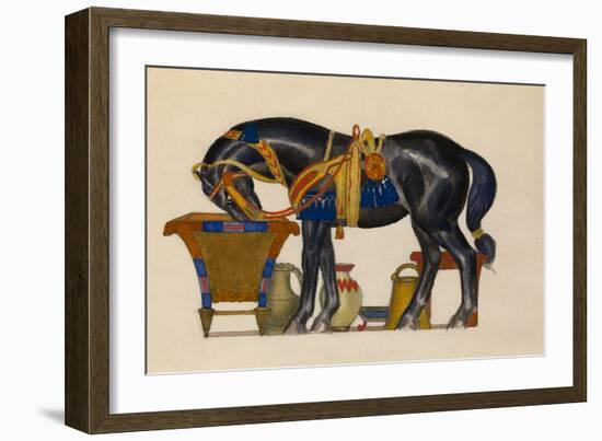 Watering Horse-Léon Bakst-Framed Giclee Print