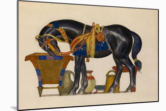 Watering Horse-Léon Bakst-Mounted Giclee Print