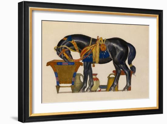 Watering Horse-Léon Bakst-Framed Giclee Print