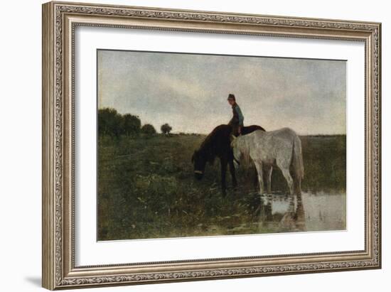 Watering Horses, 1871, (1913)-Anton Mauve-Framed Giclee Print