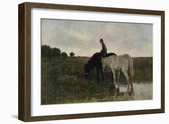 Watering Horses, 1871, (1913)-Anton Mauve-Framed Giclee Print