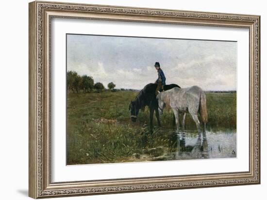 Watering Horses, 1871-Anton Mauve-Framed Giclee Print