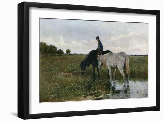 Watering Horses, 1871-Anton Mauve-Framed Giclee Print
