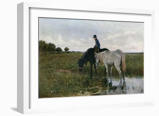 Watering Horses, 1871-Anton Mauve-Framed Giclee Print