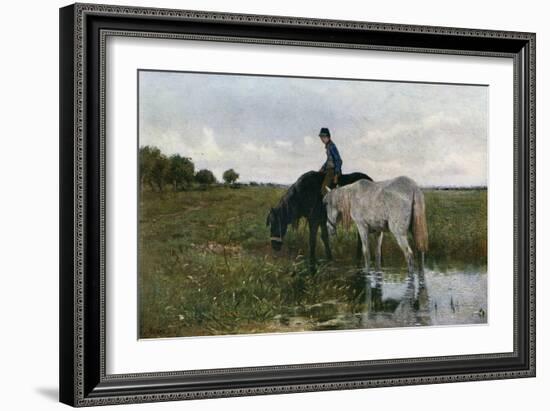 Watering Horses, 1871-Anton Mauve-Framed Giclee Print