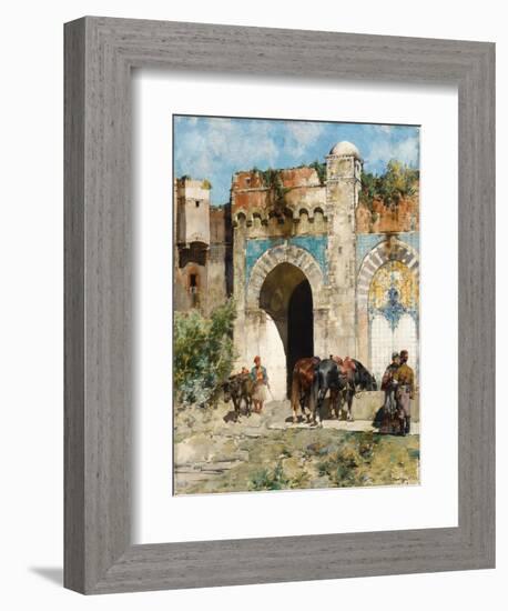 Watering the Horses, 1880-Alberto Pasini-Framed Giclee Print