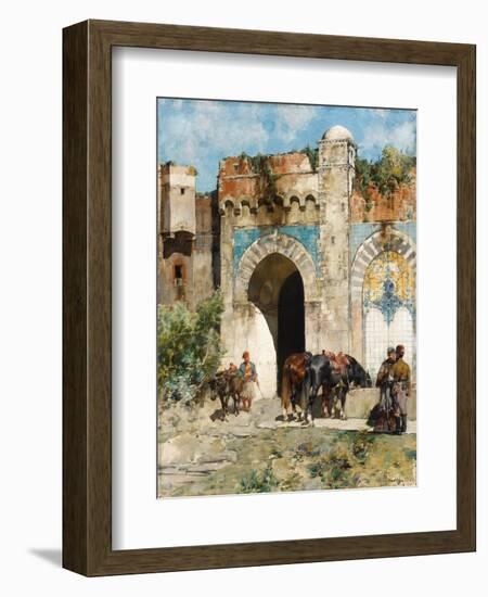 Watering the Horses, 1880-Alberto Pasini-Framed Giclee Print