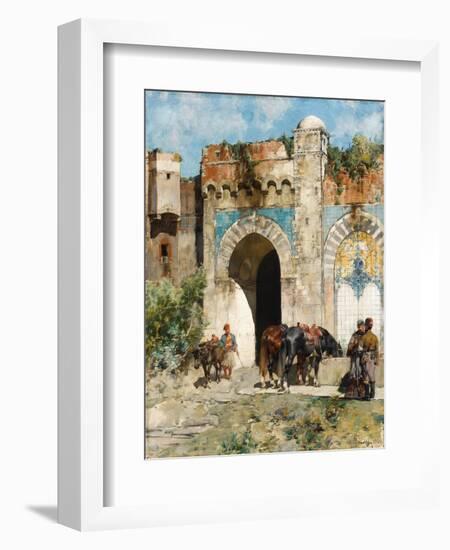 Watering the Horses, 1880-Alberto Pasini-Framed Giclee Print