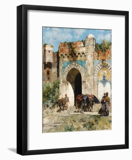 Watering the Horses, 1880-Alberto Pasini-Framed Giclee Print