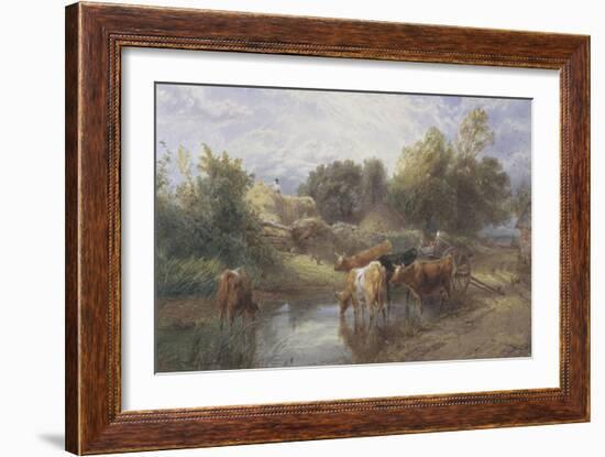 Watering Time-Myles Birket Foster-Framed Giclee Print
