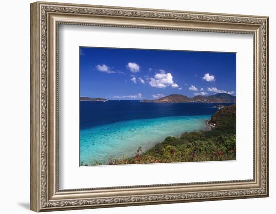 Waterlemon Bay Panorama St John Virgin Islands-George Oze-Framed Photographic Print