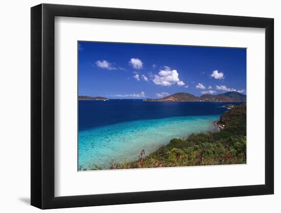 Waterlemon Bay Panorama St John Virgin Islands-George Oze-Framed Photographic Print