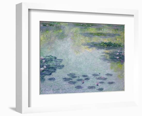 Waterlilies, 1906 (Oil on Canvas)-Claude Monet-Framed Giclee Print