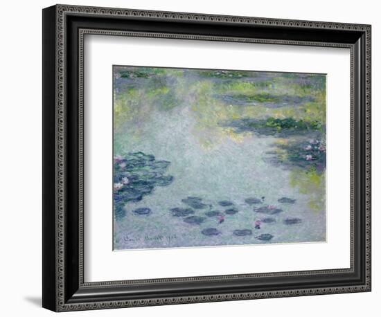 Waterlilies, 1906 (Oil on Canvas)-Claude Monet-Framed Giclee Print