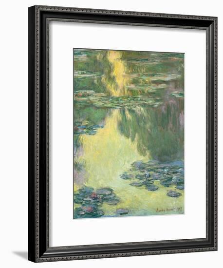 Waterlilies, 1907-Claude Monet-Framed Giclee Print