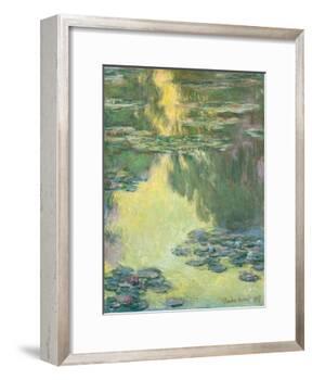 Waterlilies, 1907-Claude Monet-Framed Giclee Print