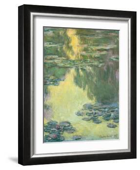 Waterlilies, 1907-Claude Monet-Framed Giclee Print