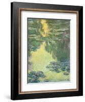 Waterlilies, 1907-Claude Monet-Framed Giclee Print