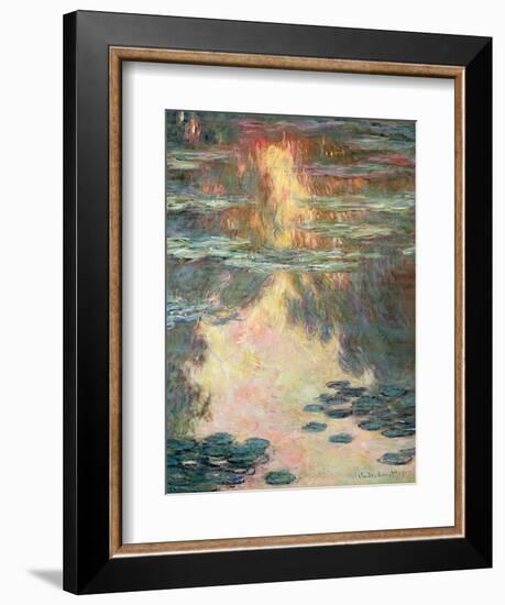 Waterlilies, 1907-Claude Monet-Framed Giclee Print