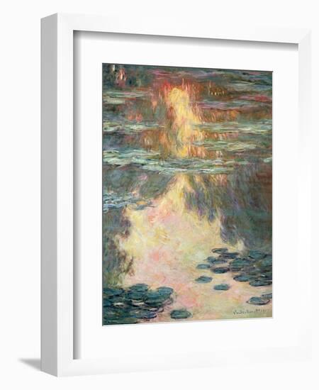 Waterlilies, 1907-Claude Monet-Framed Giclee Print