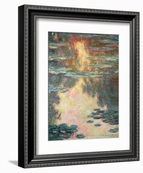 Waterlilies, 1907-Claude Monet-Framed Giclee Print