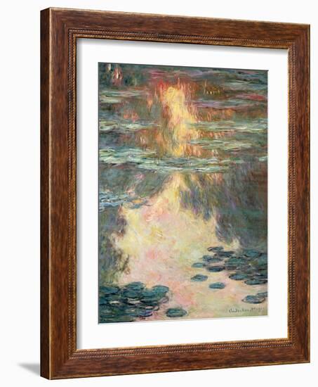 Waterlilies, 1907-Claude Monet-Framed Giclee Print