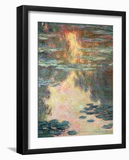 Waterlilies, 1907-Claude Monet-Framed Giclee Print