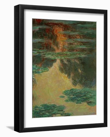 Waterlilies, 1907-Claude Monet-Framed Giclee Print