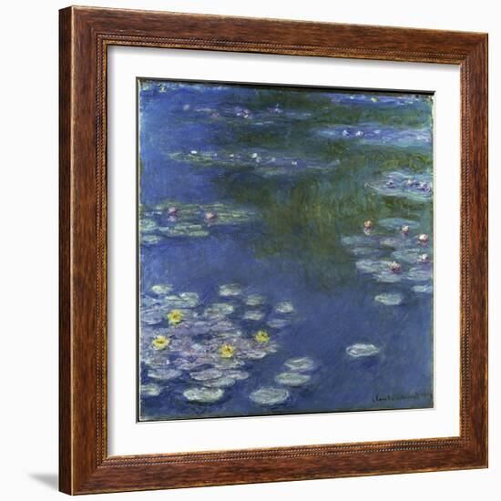 Waterlilies, 1908-Claude Monet-Framed Giclee Print