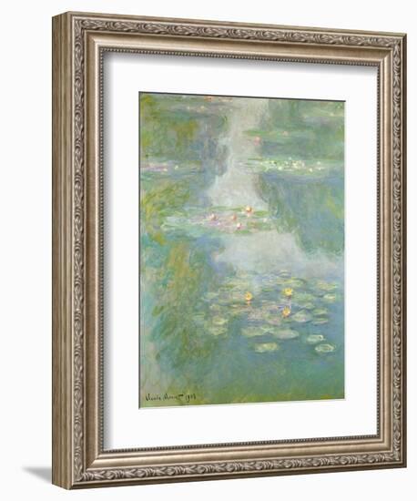 Waterlilies, 1908-Claude Monet-Framed Giclee Print