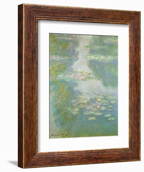 Waterlilies, 1908-Claude Monet-Framed Giclee Print