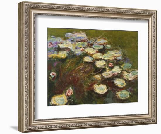 Waterlilies, 1914-17 (Detail)-Claude Monet-Framed Giclee Print