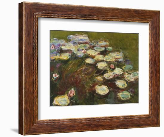 Waterlilies, 1914-17 (Detail)-Claude Monet-Framed Giclee Print