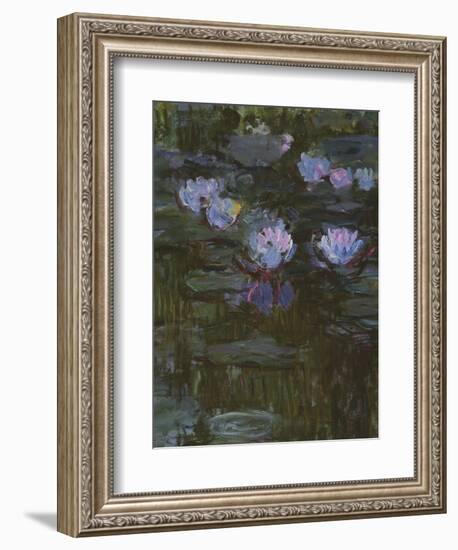 Waterlilies, 1914-17 (Detail)-Claude Monet-Framed Giclee Print