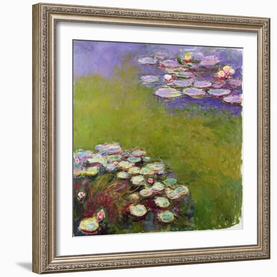 Waterlilies, 1914-17-Claude Monet-Framed Giclee Print