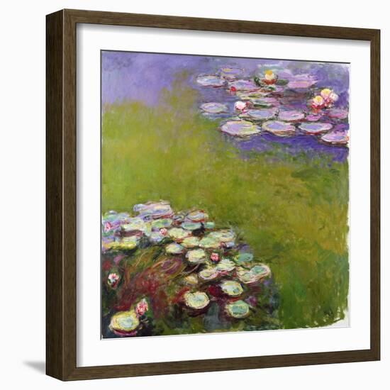 Waterlilies, 1914-17-Claude Monet-Framed Giclee Print