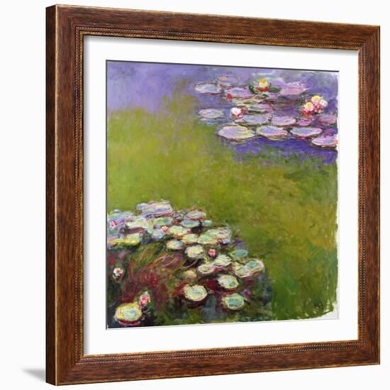 Waterlilies, 1914-17-Claude Monet-Framed Giclee Print