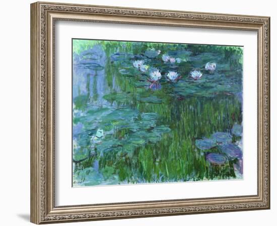 Waterlilies, 1914-17-Claude Monet-Framed Giclee Print